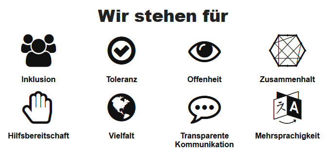 Wir stehen für