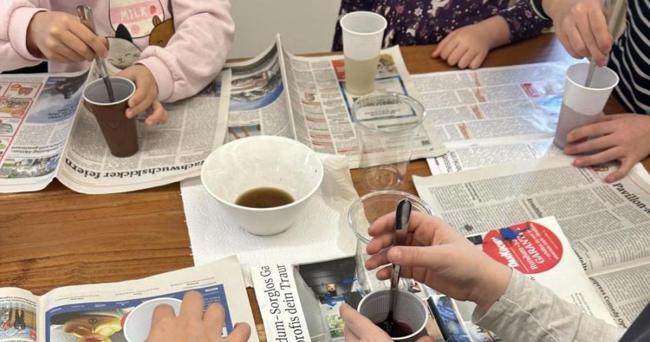 Ostereier färben 1A